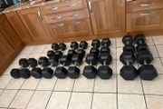 540kg Of Rubber Hex Dumbbells, Cheapest Set On Here At 1.85 Per Kg For Set! Originally 4 Euro Per Kg!!