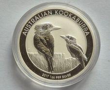 2017 Australian Kookaburra 1 oz Silver Bullion Coin