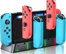 Switch Controller Charger Dock Station for PSP Gaming Console Compatible with Nintendo Switch & OLED Model