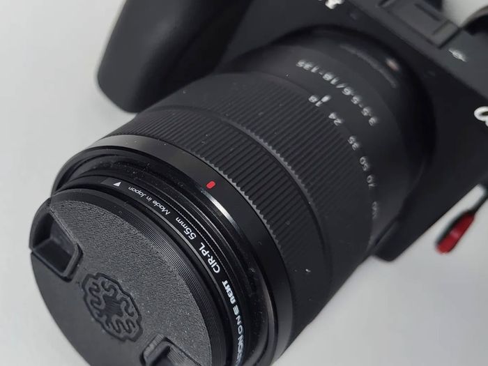 55mm Camera Lens Cap - Black
