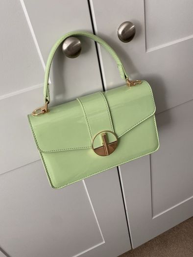 Handbag Green Patent