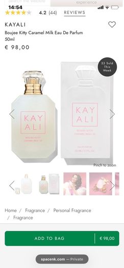New KAYALI Boujee Kitty Caramel Milk EDP 50mls