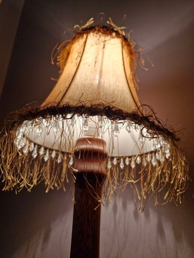vintage wooden lamp