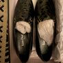 Van Dal Grey Antique Croc Patent Shoes Image 2