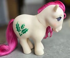 Christmas December Holly Birthflower Ponies HTF Mail Order MO MLP G1 My Little Pony Hasbro