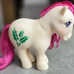 Christmas December Holly Birthflower Ponies HTF Mail Order MO MLP G1 My Little Pony Hasbro