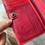 Visconti Womens Red Leather Wallet purse Genuine Leather Image 5