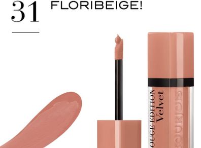 Bourjois Rouge Edition Velvet Liquid Lipstick Matte Finish in shade Floribeige