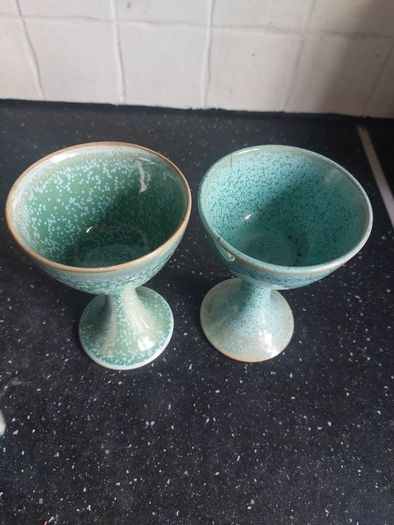 Louis mulcahy pottery goblets