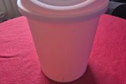 Small Pink Plastic 7inch Fliptop Food Waste Bin