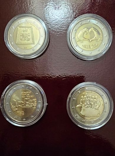 Malta 2 Euro Commemorative Coin Set 6 Coins UNC