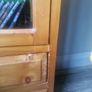 Tall timber Display Cabinet with glass door Image 6