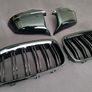 BMW 5 Series F10 F11 Pre-Lci Kidney Grilles & Mirror Covers Set Brand New Image 2
