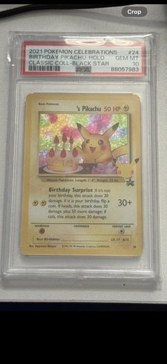 Pokemon Pikachu 2021 25th Anniversary Birthday Celebrations PSA 10