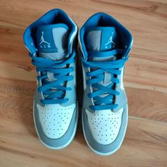Nike Air Jordan 1 Mid GS "True Blue Cement"