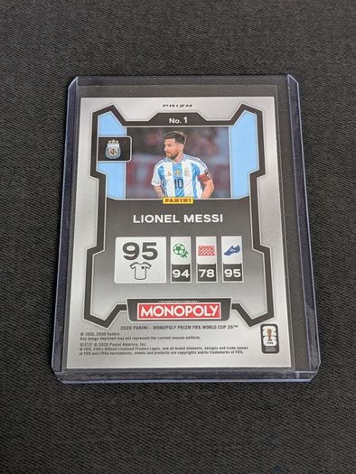 Monopoly Prizm Fifa World Cup 2026 Four Corners Green Wave Lionel Messi Argentina