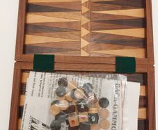Travel Size Wooden Backgammon Set