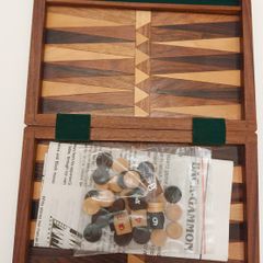 Travel Size Wooden Backgammon Set