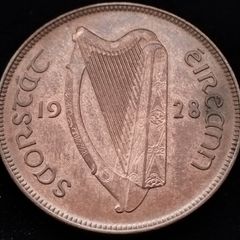 [#2631] - Ireland 1928 | Irish 1d | Irish 1 Penny | KM.3 | UNC