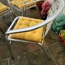 Set of garden or patio chairs with matching cushions Image 3