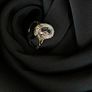 Beautiful 9ct yellow gold white topaz ring Image 4