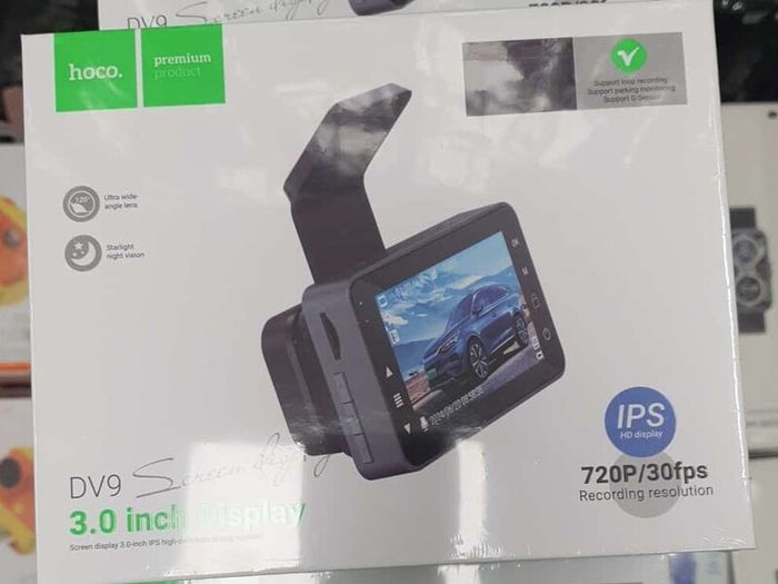 Car Dash Camera Hoco DV9, HD 30fps 120o, 3.0" LCD