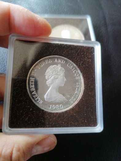 1980 Turks And Caicos Crowns Proof Silver Coins