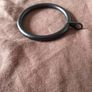 Black Metal Curtain Pole Rings x 34 Image 2