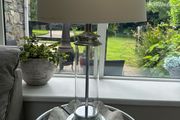 Glass table lamp
