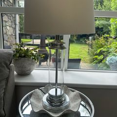 Glass table lamp