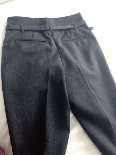 Peter O'Brien AIWear Wool Peg Leg Trousers Grey size 8