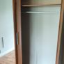 Sliding 3 Door Wardrobe Walnut Colour with lights Image 2