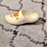 Gorgeous Limoges White Clog/Slipper/Shoe with Red Poppy Image 4