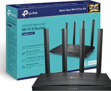TP-Link Archer AX12 Next-Gen WiFi 6 AX1500Mbps Dual-Band WiFi Router, Gigabit LAN/WAN Ports, WPA3 Security, 4 High-Performance External Antennas, Ideal for Gaming Xbox/PS4/Steam and 4K, Plug & Play
