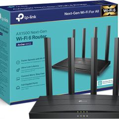 TP-Link Archer AX12 Next-Gen WiFi 6 AX1500Mbps Dual-Band WiFi Router, Gigabit LAN/WAN Ports, WPA3 Security, 4 High-Performance External Antennas, Ideal for Gaming Xbox/PS4/Steam and 4K, Plug & Play