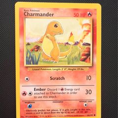 Vintage Pokemon Card Charmander 46/102 Base Set WOTC 1999