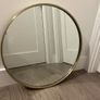 Gold brass mirror 60x60 Image 3