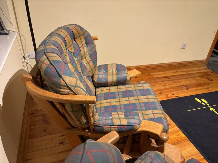 armchairs x 2 one of them is a rockin chair