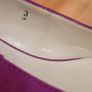 M&S Purple Suede Kitten Heel Court Shoes Size 3 UK 35.5 EU Image 6