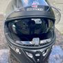 Motorbike Helmet Bogotto & Bela Stripe Racing Boots. Image 4