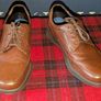 M&S Wide Fit Leather Shoes - Brown - Size 9.5 UK (Excellent Condition) Image 2