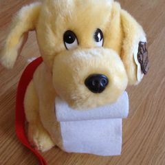 Cute Labrador on lead toy
