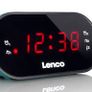 FM Alarm Clock Radio with with Sleep timer and double alarm function - White Image 2