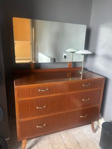 Dresser with mirror