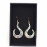 Vintage Sterling Silver Abalone Earrings Image 10