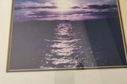 Framed Old Photo Of Sun Set.