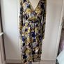 dress Bnwt ichi dress navy floral print dress size small 10/12 Image 2