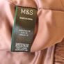 Brand New Fur Faux coat jacket burgundy purple M&S Sienna Miller Size 16 Image 4