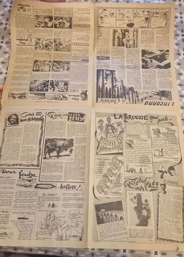 17x rare 1950 fripounet & marisette - inc. christmas eve issue #52
