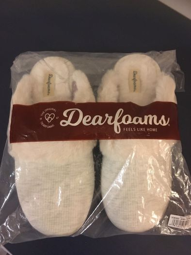 DEARFORMS Rib Knit Slipper Shoes 7/8 New    -  Great House Shoes